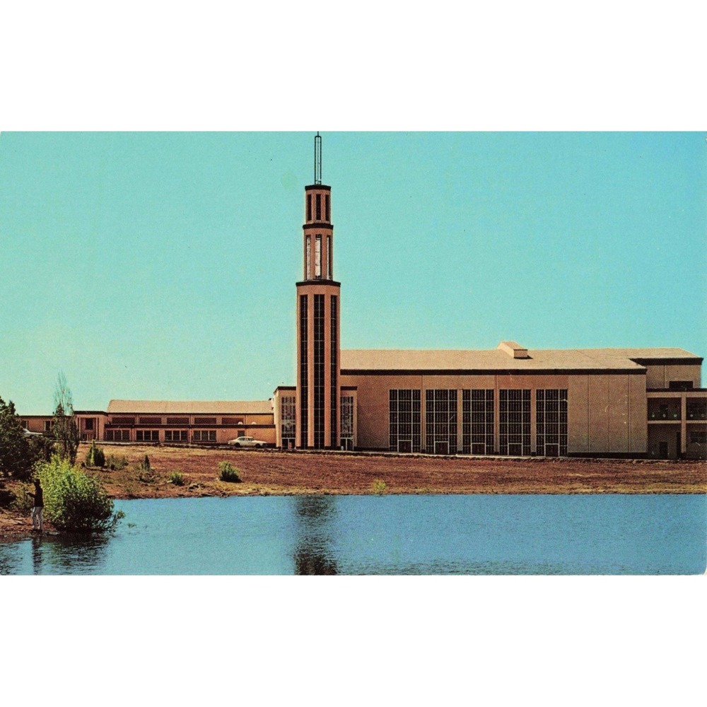Vintage Holcomb Auditorium Glorieta Baptist Assembly New Mexico Postcard VG+ - Picture 1 of 2